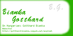 bianka gotthard business card